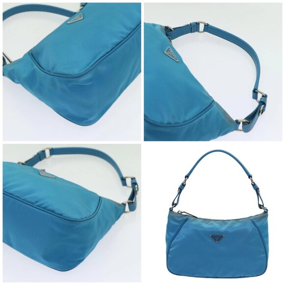 PRADA Accessory Pouch Nylon Light Blue Auth - Picture 10 of 15